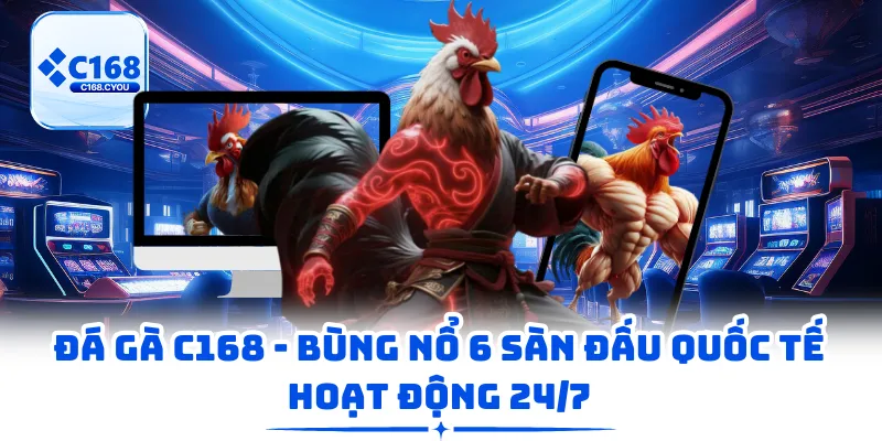 Đá Gà C168 - Bùng Nổ 6 Sàn Đấu Quốc Tế Hoạt Động 24/7